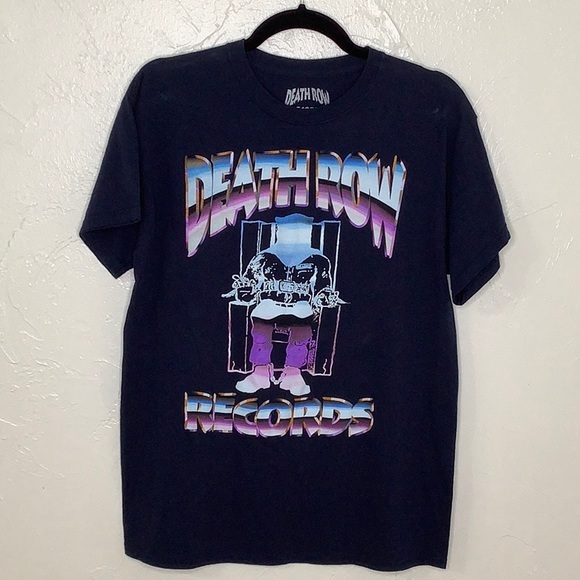 Death Row Records graphics short sleeves t shirt size me EUC - Picture 1 of 6